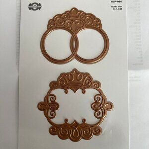 Spellbinders Glimmer Monogram Medallions - NWT